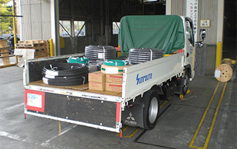 Our transport trucks can carry a wide array of goods.